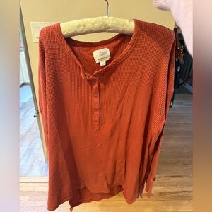 Offline by Aerie Waffle Knit Henley Sweater – XL